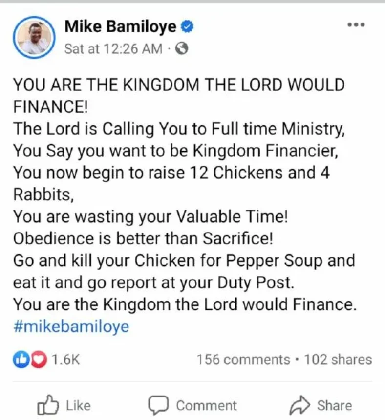 Mike Bamiloye Advises Those Refusing God Calling Into Full-time Ministry